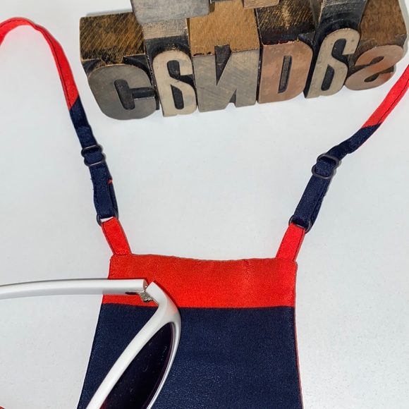 J. CREW Racerback/Spaghetti Strap Wide Navy & Red Stripe Tank - Picture 7 of 8